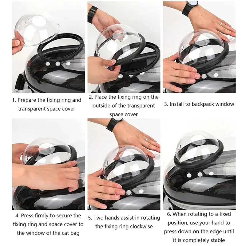 Bubble Pet Carrier Backpack for Small Dogs