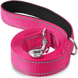 Reflective Nylon Dog Leash with Padded Handle, 4, 5 or 6 ft