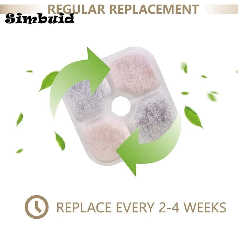 Replacement Filters for Catit PIXI Fountain, 6 or 12 Pack
