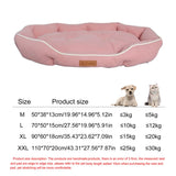 Waterproof Bolster Dog Bed with Removable Pad, S to 2XL