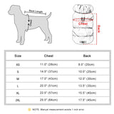 Padded Dog Winter Coat for Small and Medium Dogs, Windproof