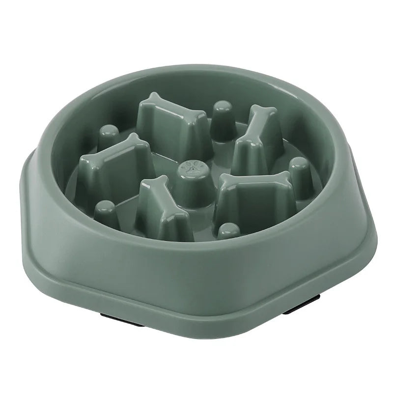 Slow Feeder Dog Bowl with Anti-Slip Base for Fast Eaters