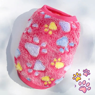 Rainbow Striped Dog Vest with Caterpillar Design for Small Dogs