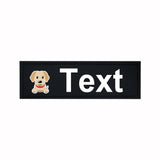 Custom Dog Harness Patches with Name and Phone Number, Set of 2
