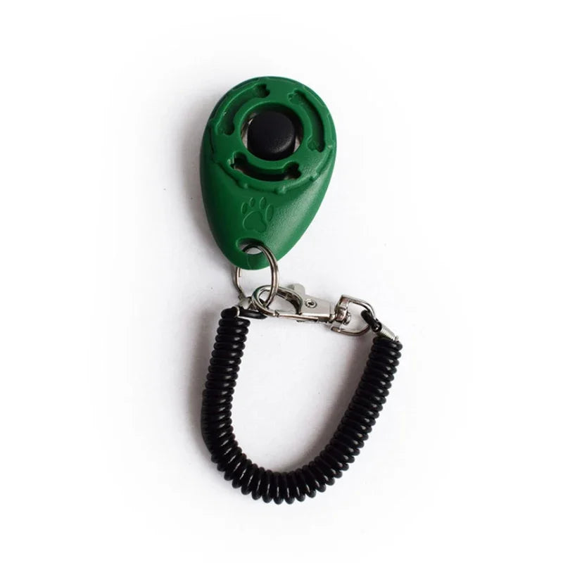 Dog Training Clicker with Wrist Coil and Clip