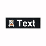 Custom Dog Harness Patches with Name and Phone Number, Set of 2