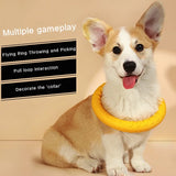 Floating Dog Ring Toy for Fetch and Tug in Soft EVA Foam