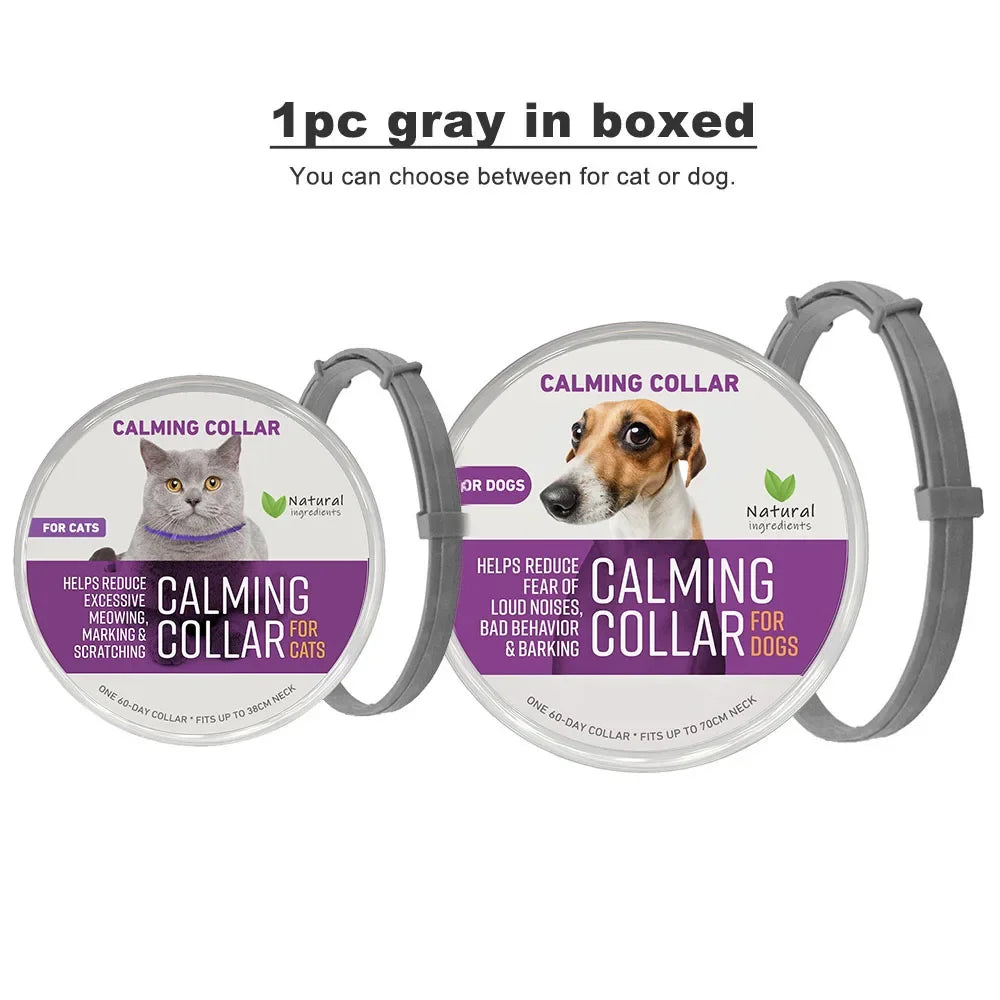 Waterproof Dog Calming Collar, 60-Day Adjustable Collar for All Sizes