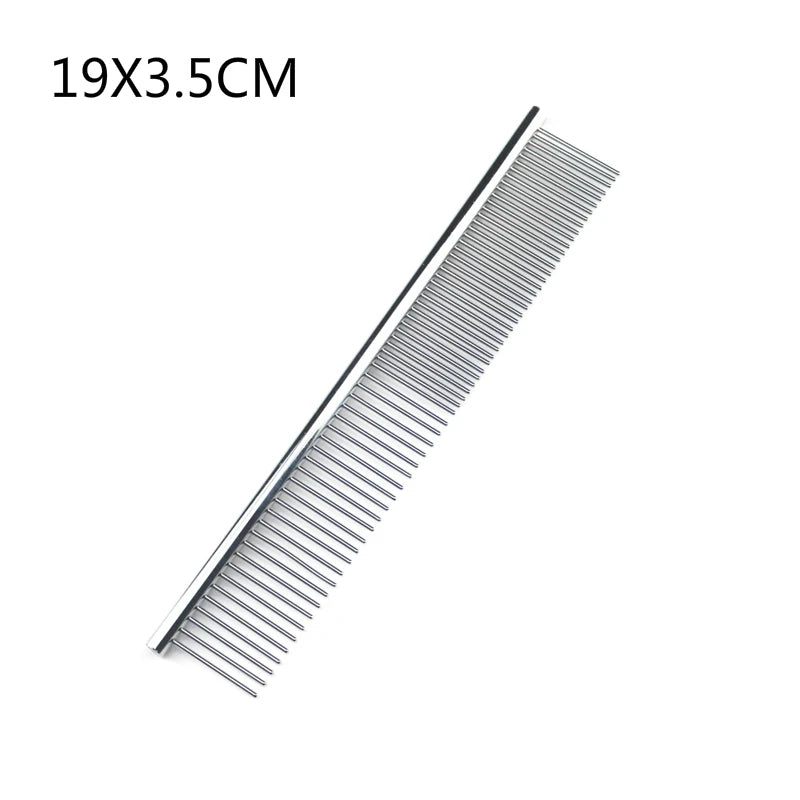 Stainless Steel Dog Grooming Comb, 6.3 or 7.5 Inch