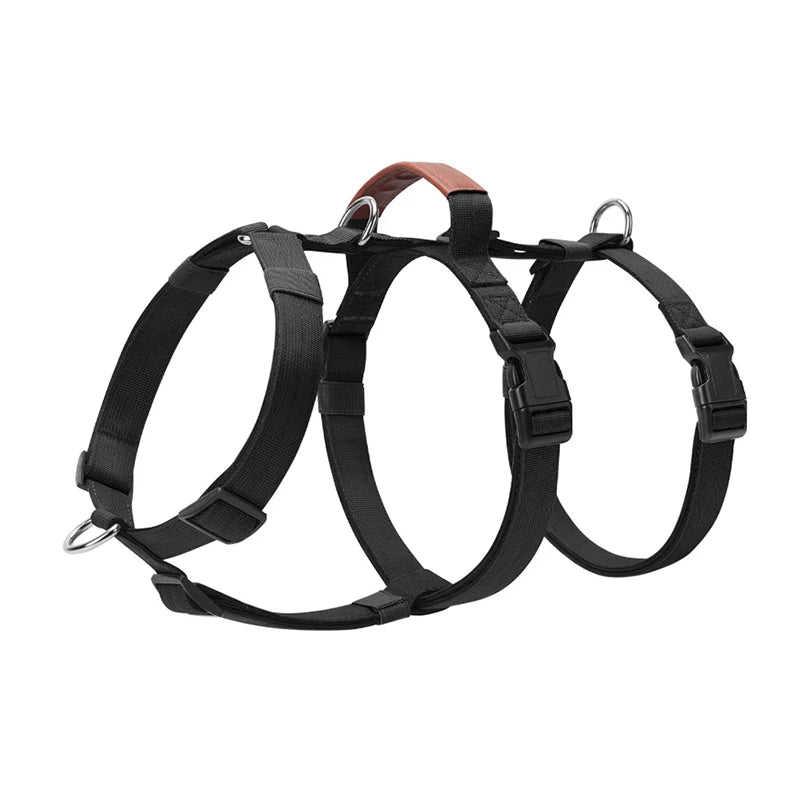 Adjustable Nylon Vest Harness for Large Dogs, M to XL