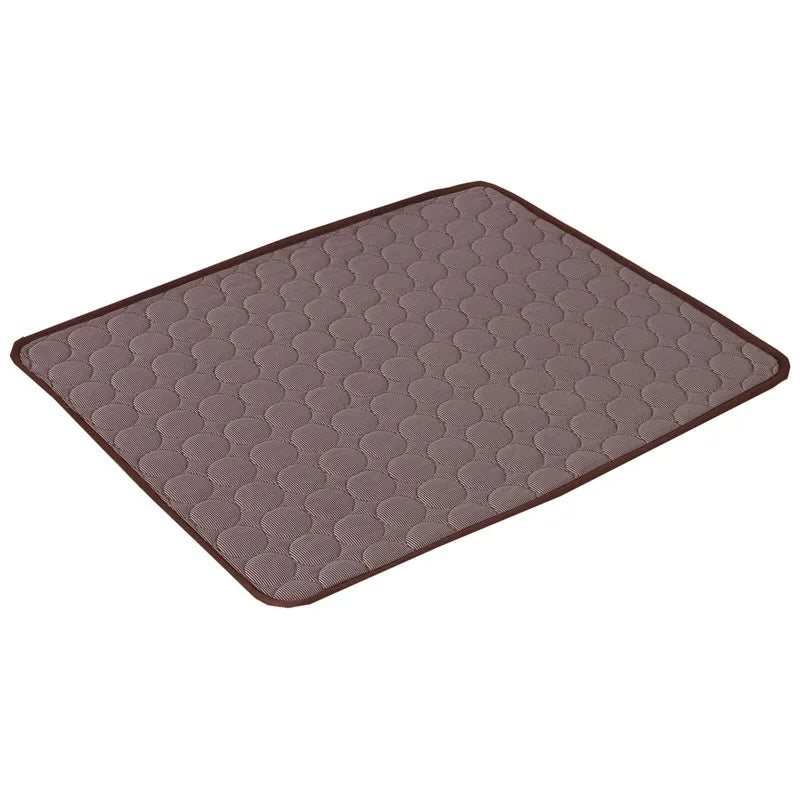Dog Cooling Mat, Washable Ice Silk Pad for Summer, 5 Sizes