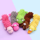 Squeaky Plush Dog Toy with Soft Mop Texture