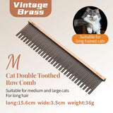 Stainless Steel Dog Grooming Comb with Tapered Pins, 4 Styles