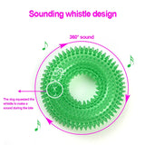 Squeaky Spiky Ring Chew Toy for Dogs and Puppies