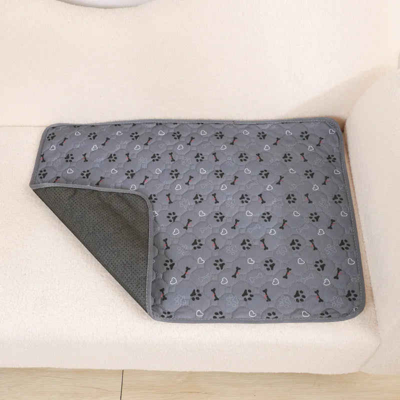 Washable Dog Pee Pad, Reusable Puppy Training Mat with Non-Slip Back