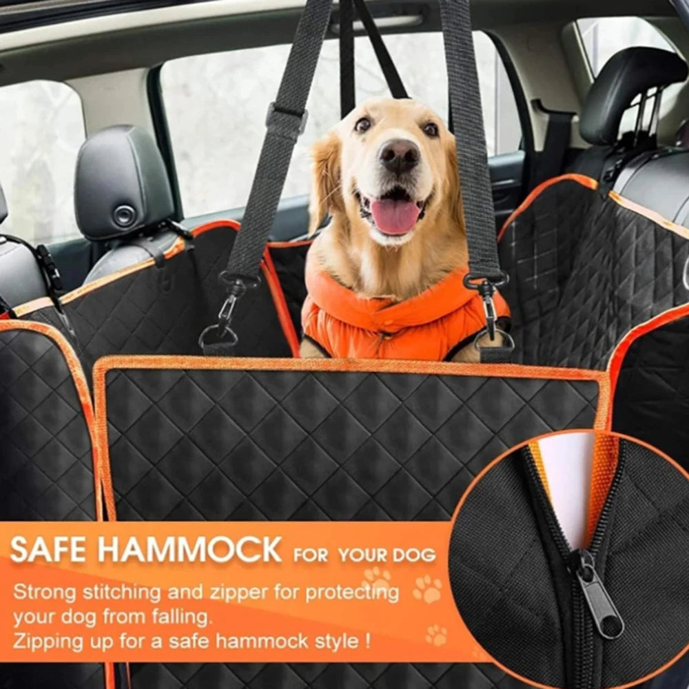 Waterproof Dog Car Seat Cover Hammock for Back Seats