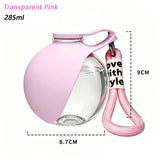 Portable Dog Water Bottle with Fold-Out Silicone Bowl, 9.6 oz