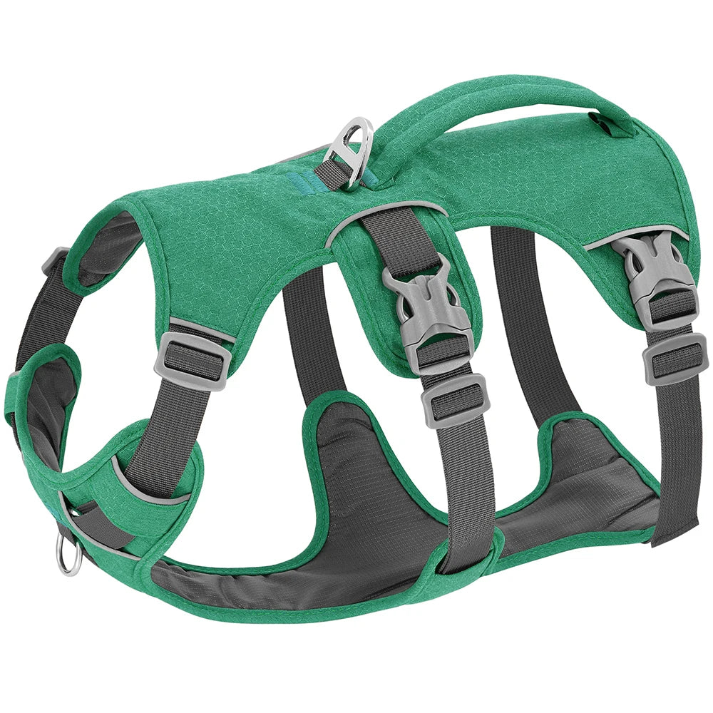 3-Strap Reflective Dog Harness with Handle and Front Clip