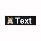 Custom Dog Harness Patches with Name and Phone Number, Set of 2