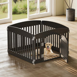 6 Panel Plastic Dog Playpen, 24 Inch Expandable Fence