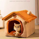 Cozy Dog House Bed for Small Dogs, Removable and Washable