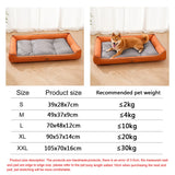 Waterproof Bolster Dog Bed with Removable Pad, S to 2XL