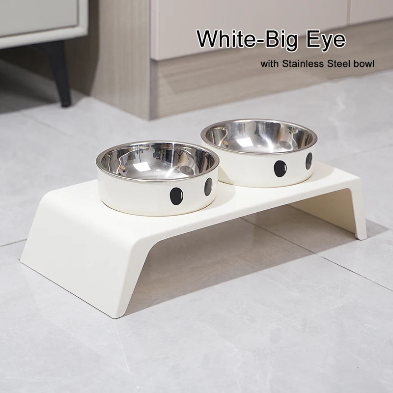 Raised Dog Feeder – 2 Stainless Steel Bowls