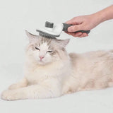 Round Head Self-Cleaning Slicker Brush for Dogs and Cats
