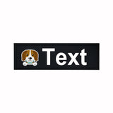 Custom Dog Harness Patches with Name and Phone Number, Set of 2