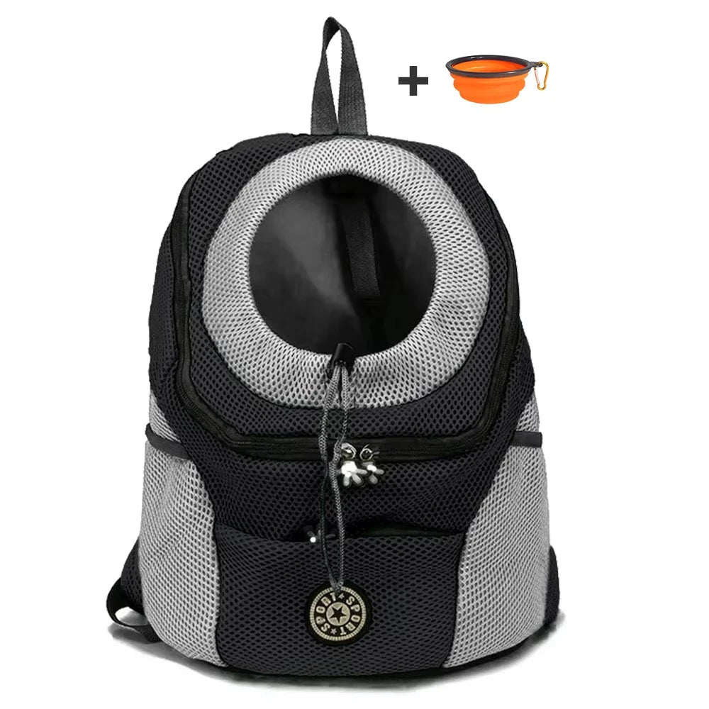 Dog Motorcycle Carrier Backpack for Small Dogs, Head-Out Design