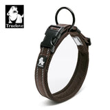 Heavy Duty Padded Dog Collar for Large Dogs, Reflective Nylon