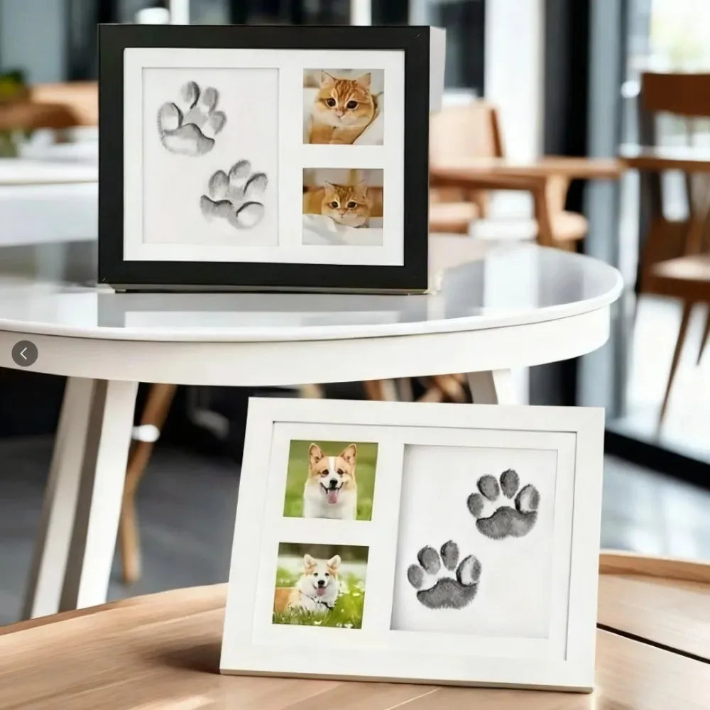 Dog Paw Print Keepsake Kit with Clay and Photo Frame