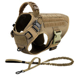 Tactical Dog Harness with MOLLE Panels for Medium & Large Dogs