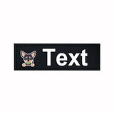 Custom Dog Harness Patches with Name and Phone Number, Set of 2