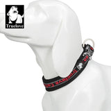 Reflective Neoprene Padded Dog Collar for Hiking and Running