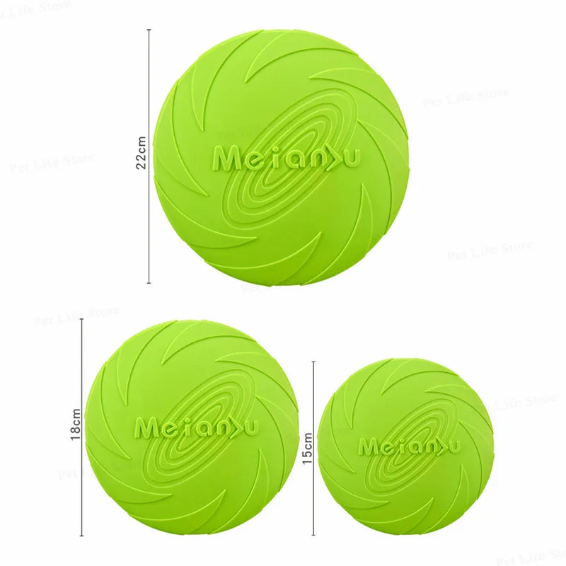 Dog Flying Disc Toy for Fetch and Outdoor Play, 3 Sizes