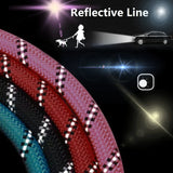 Reflective Rope Dog Leash with Padded Handle, 4 to 10 ft