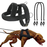Dog Weight Pulling Harness with Dual 4 ft Pull Lines, Padded