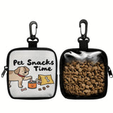 Dog Treat Pouch with Clip, Zippered Cartoon Dog Training Bag