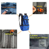 Breathable Nylon Motorcycle Dog Backpack Carrier in 4 Sizes up to 33 lb
