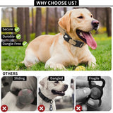Tactical Dog Collar with AirTag Holder and Handle