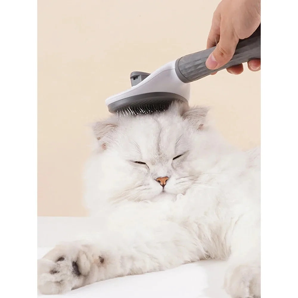 Round Head Self-Cleaning Slicker Brush for Dogs and Cats