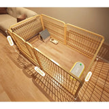 Indoor Dog Playpen with Self-Locking Gate for Small & Medium Dogs