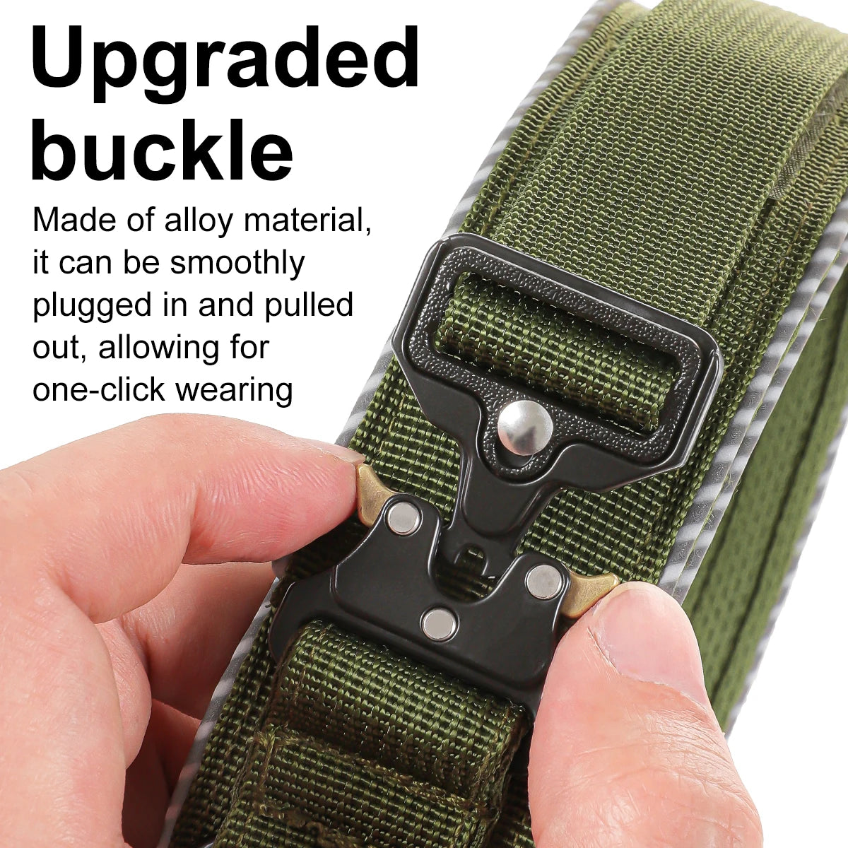 Tactical Dog Collar with Control Handle, Adjustable Nylon