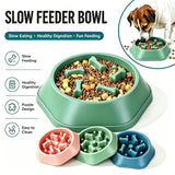 Slow Feeder Dog Bowl with Anti-Slip Base for Fast Eaters
