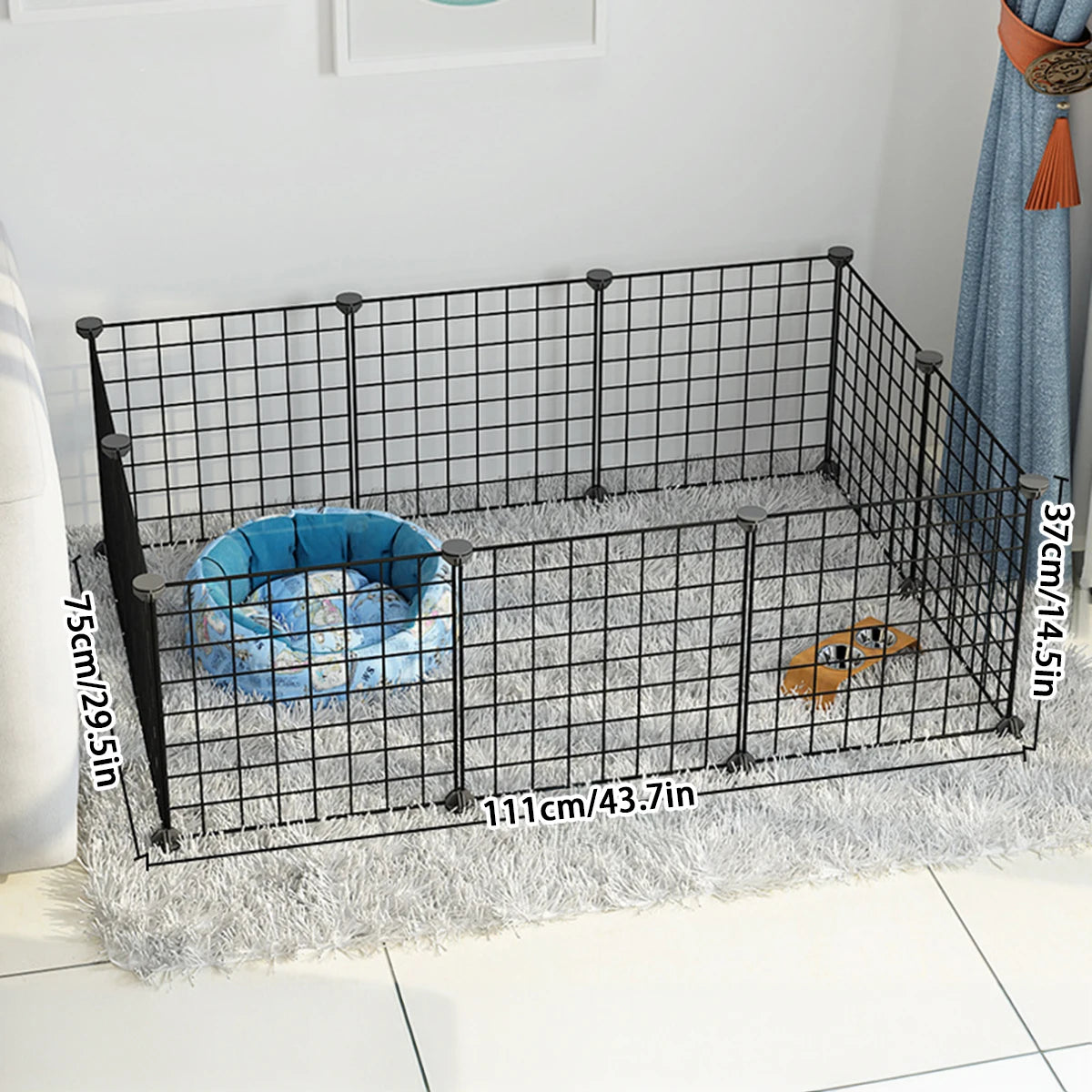 DIY Wire Mesh Dog Fence Panels, Modular Pet Barrier